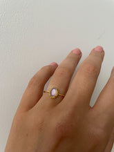 Load image into Gallery viewer, Vintage Inspired Opal Ring in 14K Gold Vermeil
