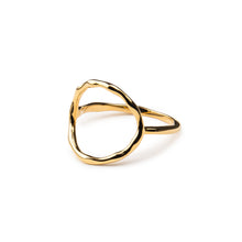 Load image into Gallery viewer, Halo Ring in 14K Gold Vermeil

