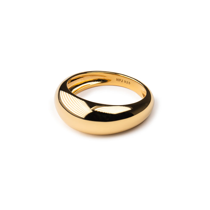 LUXE Dome Ring in 14K Gold Vermeil