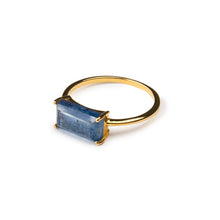 Load image into Gallery viewer, Kyanite Ring in 14K Gold Vermeil
