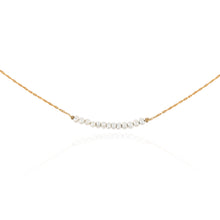 Load image into Gallery viewer, Pearl Necklace in 14K Gold Vermeil
