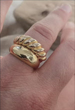 Load and play video in Gallery viewer, LUXE Dome Ring in 14K Gold Vermeil

