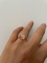 Load image into Gallery viewer,  Lavender Quartz Ring in 14K Gold Vermeil
