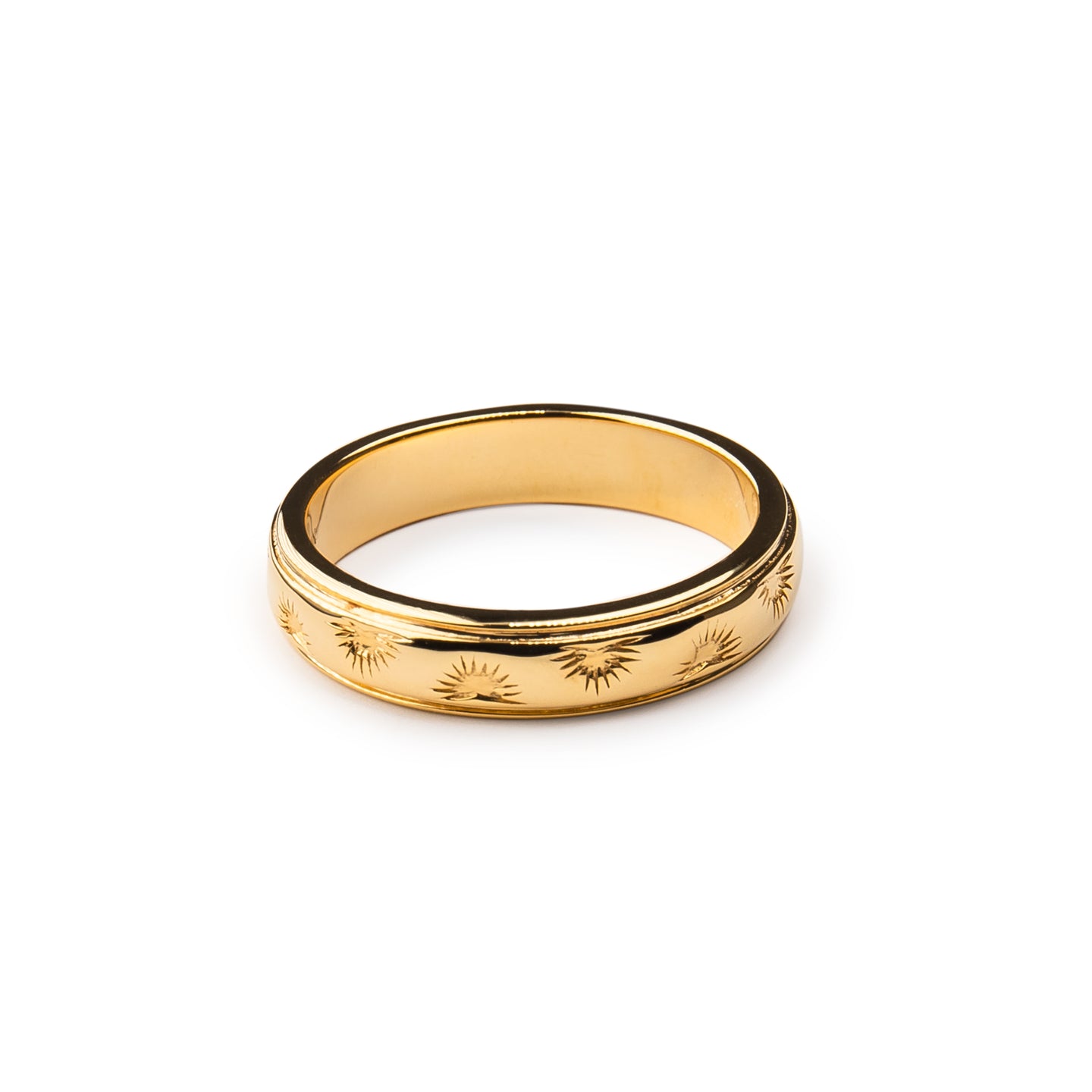 Palm Band Ring in 14K Gold Vermeil