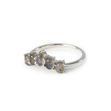 Load image into Gallery viewer, Labradorite Bubble Cuff Ring in Sterling Silver

