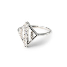 Load image into Gallery viewer, Moonstone Rhombus Ring in Sterling Silver
