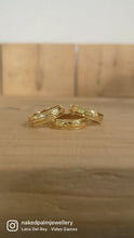 Load and play video in Gallery viewer, Barleycorn Band Ring in 14K Gold Vermeil
